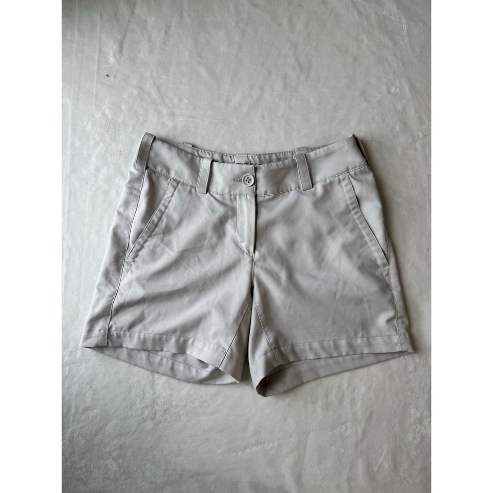 Nike Golf Tour Performance Dri Fit Light Tan Shorts Womens Size 2